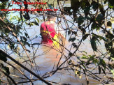 Pescador encontra corpo de homem boiando em Rio Brilhante. Bombeiros de Maracaju resgatam corpo