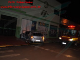 Condutor embriagado colide com parede da Escola CATE no centro de Maracaju