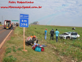 Maracaju: Colisão frontal entre veículo na BR-267, resulta em veículo partido ao meio