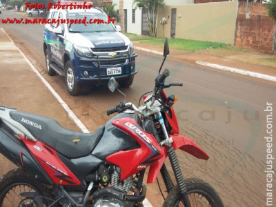 Maracaju: Polícia Militar recupera motocicleta furtada durante madrugada Maracaju: Polícia Militar recupera motocicleta furtada durante madrugada