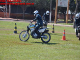 Maracaju: Policias Militares recebem curso de nivelamento de moto patrulhamento GETAM