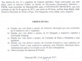 PMDB de Maracaju convoca filiados para convenção