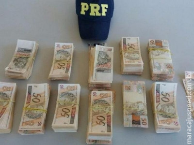 PRF encontra R$ 112 mil em notas falsas em mala dentro de ônibus
