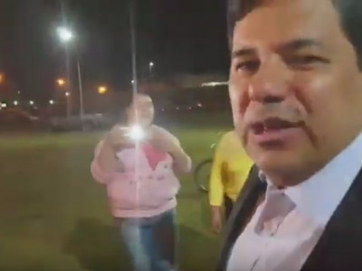 VÍDEO: ministro foge de manifestantes e não inaugura Centro Profissional em Dourados