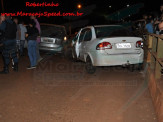 Maracaju: Condutor perde controle de veículo destrói proteção de ponte e colidi com outro veículo