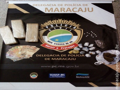 Maracaju: Polícia Civil apreende drogas em residência de traficante no Bairro Inacinha Rocha