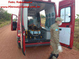 Maracaju: PRE BOP Vista Alegre e Corpo de Bombeiros atendem ocorrência de capotamento de viatura do Exército com militares feridos