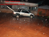 Bombeiros de Maracaju tiveram noite de intenso trabalho devido a temporal