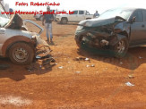 Maracaju: Bombeiros atendem ocorrência de colisão frontal entre veículos na Rodovia MS-166