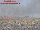 Maracaju: Caminhão é consumido por chamas aos fundos da usina Grupo BBCA, após curto circuito e incendeia pastagem