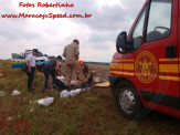 Maracaju: PRE BOP Vista Alegre e Corpo de Bombeiros atendem acidente de capotamento na MS-164