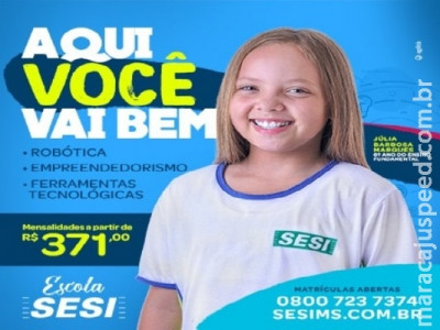 Escola SESI de Maracaju abrem matrículas em Dezembro 