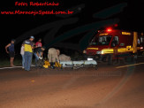 Maracaju: Bombeiros atendem ocorrência de acidente na BR-267 envolvendo ciclista e veículo