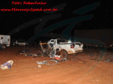 Maracaju: Bombeiros atendem ocorrência de colisão entre bi trem e veículo pick-up na MS-162. Condutor do veículo veio a óbito