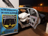 Maracaju: PRE BOP Vista Alegre apreende agrotóxico, pneus contrabandeados após realizar acompanhamento tático a veículo