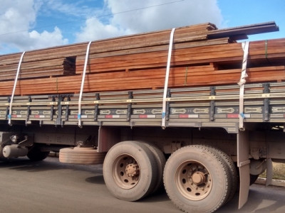 PMA autua em R$ 6 mil empresa goiana com carga de madeira ilegal apreendida pela PRF