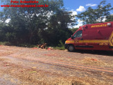 Maracaju: Pneu estoura e caminhonete capota na BR-267 próximo a ponte do Rio Brilhante