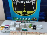Maracaju: PRE BOPE Vista Alegre apreende medicamentos contrabandeados e quase 10 mil reais em notas falsas na rodovia MS-164