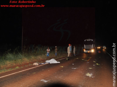 Maracaju: Indígena vai à óbito após colisão com veículo na BR-267