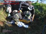 Maracaju: Bombeiros atendem ocorrência de capotamento de veículo na BR-267 com vítima presa em ferragens