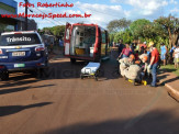 Maracaju: Corpo de Bombeiros atendem ocorrência de acidente colisão entre veículo e motociclista na Vila Adrien