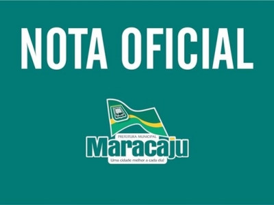 Nota Oficial Da Prefeitura Municipal De Maracaju 