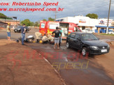 Maracaju: Colisão entre motocicleta e veículo na Av. Marechal Floriano Peixoto