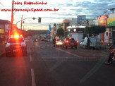 Maracaju: Veículos se envolvem em acidente ao pararem em semáforo na região central