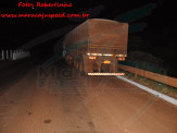 Maracaju: Condutor de carreta com sinais de embriagues colidi com mureta de proteção de ponte sobre o córrego Montalvão