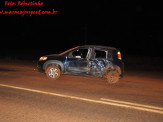 Maracaju: Condutor de veículo ocasiona colisão contra obstáculo próximo à Fazenda Água Boa na BR-267