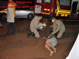 Maracaju: Grave acidente envolvendo veículo e motocicleta deixa gestante com fratura exposta na perna e filho com fratura de fêmur
