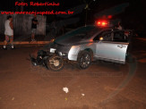 Maracaju: Grave acidente envolvendo veículo e motocicleta deixa gestante com fratura exposta na perna e filho com fratura de fêmur
