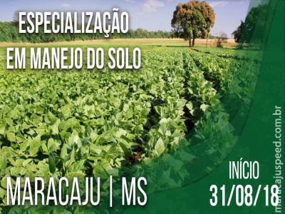 Sustentabilidade e produtividade são as propostas do Curso de Especialização em Manejo do Solo em Maracaju, promovido pela ESALQ/USP