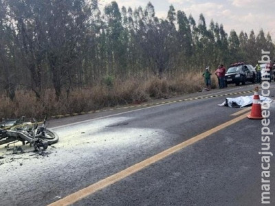 Motociclista de 27 anos morre após bater de frente com carreta na BR-163