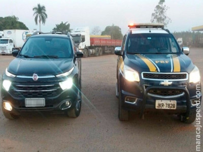 Polícia recupera em MS carro roubado em MG