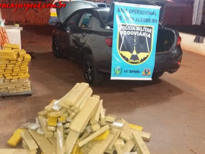 Maracaju: PRE BOPE Vista Alegre recupera veículo roubado com mais de 500 kg de Maconha no Copo Sujo