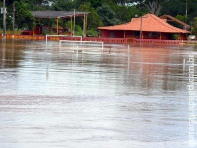 Com chuvas intensas, rio Aquidauana sobe mais dois metros em 24 horas