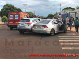 Maracaju: Polícia Militar e Corpo de Bombeiros atendem ocorrência de acidente no centro
