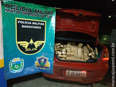Polícia Militar Rodoviária apreende 204 quilos de maconha após veículo fugir de abordagem