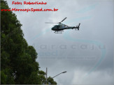 Forças policiais da fronteira deflagram operação e realizam abordagens a suspeitos e veículos na fronteira, com o apoio de helicóptero da PM