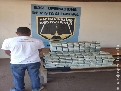 Maracaju: Base PRE Vista Alegre apreende 151 kg de pasta base de cocaína em fundo falso de caminhão