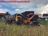 Maracaju: Colisão entre dois caminhões na MS 162 saída para Sidrolândia