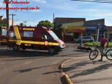 Maracaju: Acidente na rotatória da Av. Marechal Deodoro deixa motociclista ferida Maracaju: Acidente na rotatória da Av. Marechal Deodoro deixa motociclista ferida