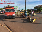 Maracaju: Acidente na rotatória da Av. Marechal Deodoro deixa motociclista ferida Maracaju: Acidente na rotatória da Av. Marechal Deodoro deixa motociclista ferida