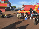 Maracaju: Acidente na rotatória da Av. Marechal Deodoro deixa motociclista ferida Maracaju: Acidente na rotatória da Av. Marechal Deodoro deixa motociclista ferida