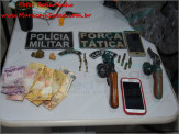 Maracaju: Polícia Militar e Tático apreendem arma de fogo cal. 32 após acompanhamento tático de veículo