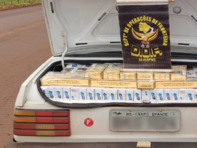 Maracaju: Adolescente foi apreendido pelo DOF transportando 500 pacotes de cigarros contrabandeados do Paraguai