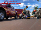Maracaju: Veículo invade preferencial, colidi com motociclista e foge sem prestar socorro à vítima