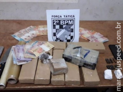 Trio que fornecia drogas para usuários em município é preso pela PM