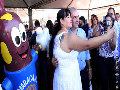 Governador autoriza pavimentação e abre Festa da Linguiça em Maracaju